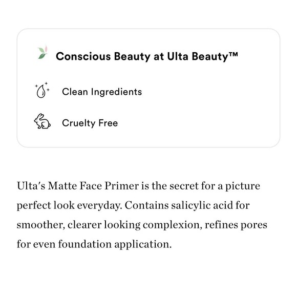 Ulta Beauty Mattifying Face Primer 10ml 0.34 fl oz Sealed Travel Size - Picture 5 of 6